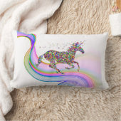 Magische eenhoorn gooit kussen met de naam van het (Deken)