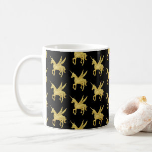 magische eenhoorn, gouden eenhoorn, trendy koffiemok