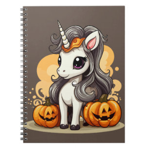 Magische eenhoorn: Halloween pompoen avontuur Notitieboek