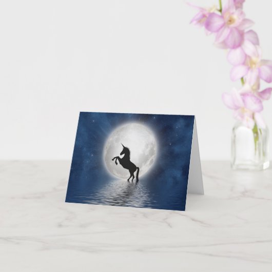 Magische eenhoorn Kaart | Betoverend ontwerp (Orchidee)