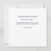 Magische eenhoorn kasteel verjaardagswensen kaart (Achterkant)