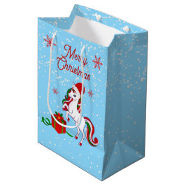 Magische Eenhoorn Kerstmis Medium Cadeauzakje