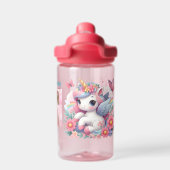 Magische Eenhoorn Kinder School Water Bottle Gift Waterfles (Achterkant)