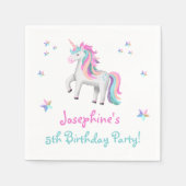 Magische eenhoorn Kinderen jarig Servet (Voorkant)