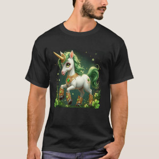 Magische Eenhoorn Klaver, Grappige St. Paddyu2019s T-shirt