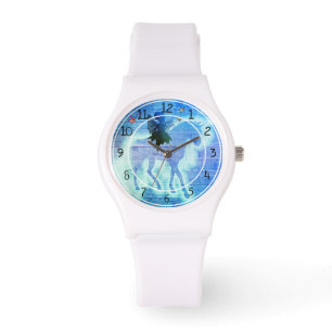 Magische Eenhoorn Kleurrijk Blauw Groen Horloge