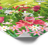 Magische Eenhoorn Koninkrijk - Fantasy Castle Land Poster (Hoek)