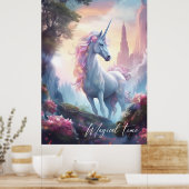 Magische eenhoorn kunst aan de muur poster (Keuken)