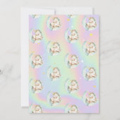 Magische eenhoorn maan holografisch kaart (Achterkant)