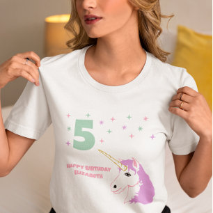 Magische Eenhoorn Meisjes Verjaardag T-shirt