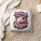 Magische eenhoorn met bloesems kussen (Deken)