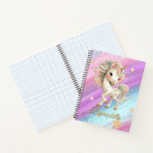 Magische Eenhoorn met Regenboog Notitieboek (Binnen)