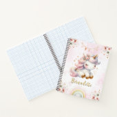 Magische Eenhoorn met Regenboog Notitieboek (Binnen)
