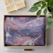 Magische Eenhoorn met Roze Manen Decoupage Tissuepapier (Geschenk)