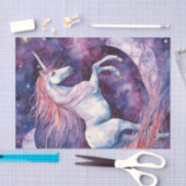 Magische Eenhoorn met Roze Manen Decoupage Tissuepapier (Craft)