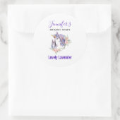 Magische Eenhoorn Moeder & Baby Waterverf Zeepkaar Ronde Sticker (Tas)