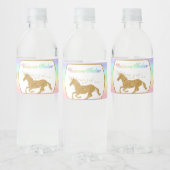 Magische eenhoorn nectar regenboog goud waterfles etiket (Flessen)