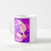 Magische Eenhoorn onder het maanlicht Koffiemok (Voorkant links)