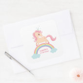 Magische eenhoorn op regenboog meisjes Stickers (Envelop)
