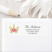 Magische Eenhoorn op Wit Etiket (Insitu)