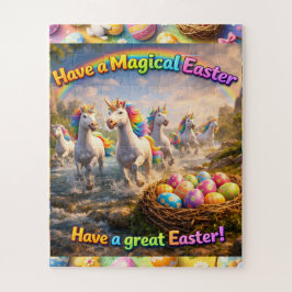 Magische eenhoorn Paasjigsawpuzzel regenboog venti Legpuzzel