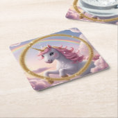 Magische Eenhoorn Papier Onderzetter (Schuin)