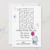 Magische Eenhoorn Party Invite kleuren in kleur Kaart