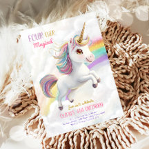 Magische Eenhoorn Party Regenboog Meisje Pastel Ve