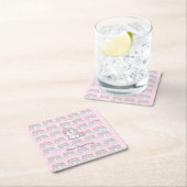 Magische Eenhoorn Pastel Rainbow Party Kartonnen Onderzetters (Insitu)