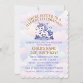 Magische Eenhoorn Pastel Verjaardagsfeest Kaart (Voorkant)