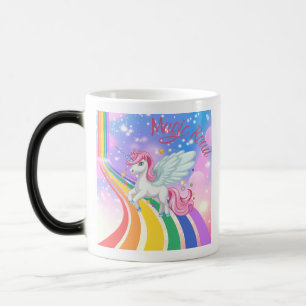 Magische Eenhoorn Pegasus Regenboog Weg Koffiemok Mok