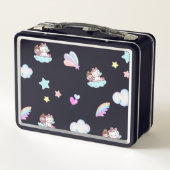 Magische Eenhoorn Prinses regenboog patroon gradië (Achterkant)