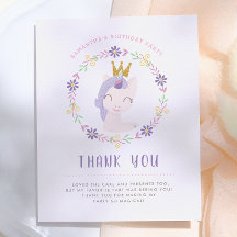 Magische Eenhoorn Prinses | Verjaardag Bedankt