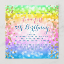 Magische eenhoorn regenboog Baby Kids Verjaardagsf