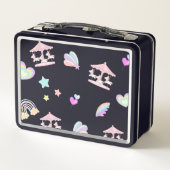 Magische Eenhoorn regenboog carrousel patroon verj (Achterkant)