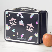 Magische Eenhoorn regenboog carrousel patroon verj (In situ)