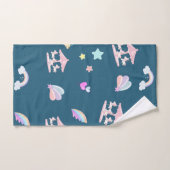 Magische Eenhoorn regenboog carrousel patroon verj Bad Handdoek (Handdoek)