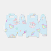 Magische Eenhoorn regenboog carrousel patroon verj Bedankdoosjes (Uitgevouwen)