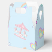 Magische Eenhoorn regenboog carrousel patroon verj Bedankdoosjes (Geopend)
