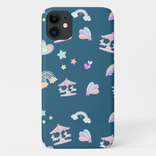 Magische Eenhoorn regenboog carrousel patroon verj Case-Mate iPhone Case