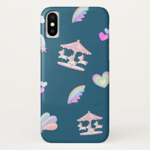 Magische Eenhoorn regenboog carrousel patroon verj Case-Mate iPhone Case