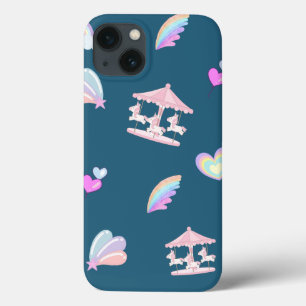 Magische Eenhoorn regenboog carrousel patroon verj Case-Mate iPhone Case