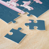 Magische Eenhoorn regenboog carrousel patroon verj Legpuzzel (Zijkant)