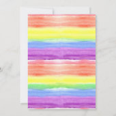 Magische Eenhoorn Regenboog Glitter Waterverf Kaart (Achterkant)