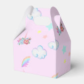 Magische Eenhoorn regenboog gradiënt verjaardagsfe Bedankdoosjes (Achterkant)