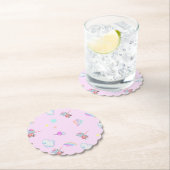 Magische Eenhoorn regenboog gradiënt verjaardagsfe Kartonnen Onderzetters (Insitu)