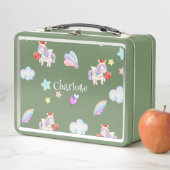 Magische eenhoorn regenboog Kerstmis verjaardagsfe (In situ)