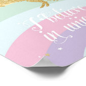 MAGISCHE EENHOORN REGENBOOG POSTER (Hoek)