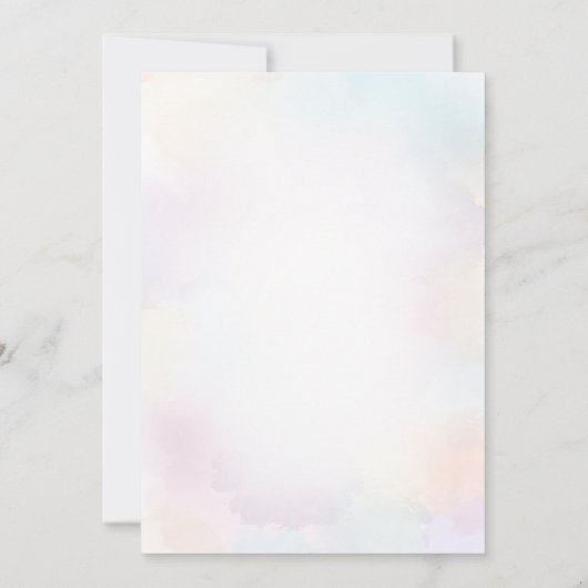 Magische eenhoorn regenboog verjaardag dank u kaar kaart (Achterkant)