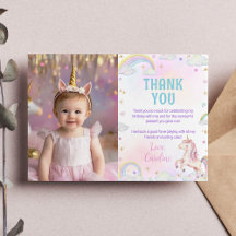 Magische Eenhoorn Regenboog Verjaardagsfoto